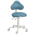 Brewer Company Ultra Leather Operator Stool - Wedgewood - Demo Model
